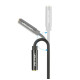 Перехідник Audio Jack TRS M -> 2xF, 0.3м Stereo Splitter чорний Vention