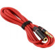 Кабель AUX Audio TRS M/F 1.2м Premium червоний OEM