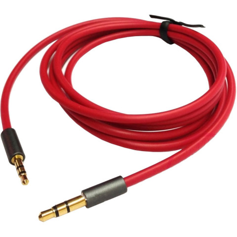 Кабель AUX Audio TRS M/M 1.2м Premium червоний