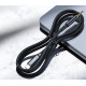 Кабель AUX Type-C - TRS Audio M/M 1.0 м DAC Chip 96kHz, чорний Choetech