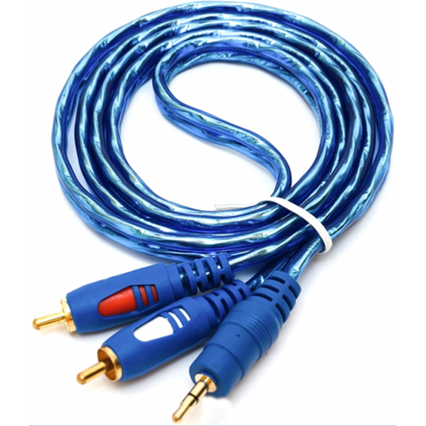 Кабель AUX Audio TRS - RCAx2 M/M 5.0м OEM