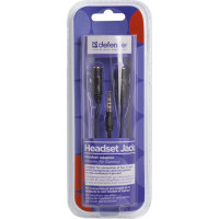 Перехідник Audio Jack TRRS M -> 2xF (Audio+MIC) Headset Jack Defender