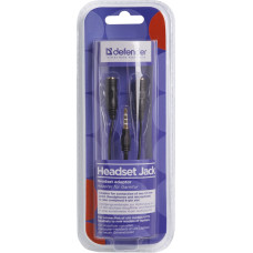 Перехідник Audio Jack TRRS M -> 2xF (Audio+MIC) Headset Jack Defender