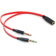 Перехідник Audio Jack TRRS F -> 2xM (Audio+MIC)