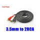 Кабель AUX Audio TRS - RCAx2 M/M 3.0 м чорний