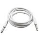 Кабель AUX Audio TRRS 3.5мм Male/Male 1м білий