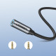 Кабель Type C - AUX Audio M/F 0.10м UGREEN AV142 Чорний