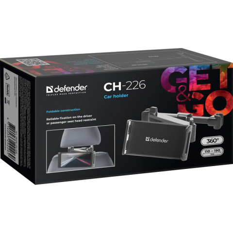 Автомобільне кріплення Defender Car holder CH-226 110-190 мм, на підголівник
