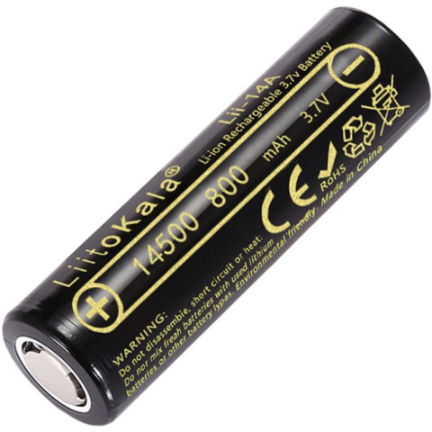 Акумулятор 14500 LiitoKala, 14A-N, 800mAh, 3.7V li-ion battery, 1 pcs