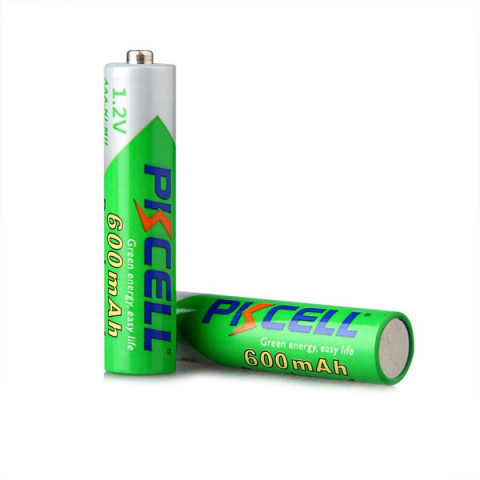 Акумулятор AAA 600mAh, 1.2V Ni-MH, RTU rechargeable battery, PKCELL, 4pcs/card