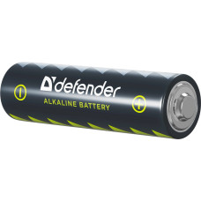 Батарейка AA/LR06 Лужна, Defender, (плівка 4 шт.)