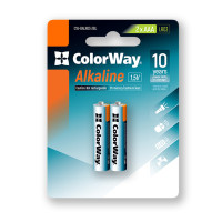 Батарейка AАА/LR03, Лужна Power, СolorWay, BL (2шт.)