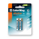 Батарейка AАА/LR03, Лужна Power, СolorWay, BL (2шт.)