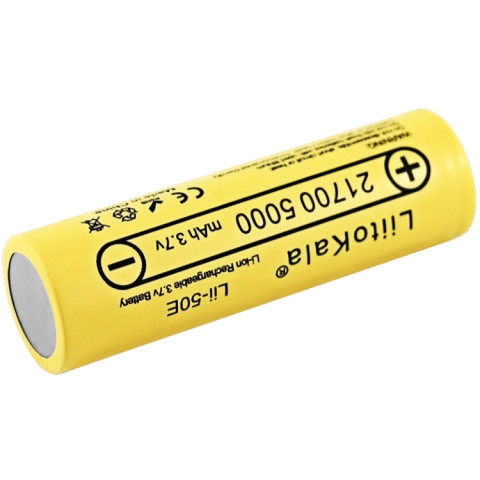 Акумулятор 21700 LiitoKala, Lii-50E, 5000mAh, 3.7V li-ion battery, 1 pcs