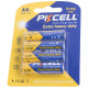 Батарейка AA/LR6, 1.5V, Extra heavy duty, PKCELL, 4pc/card