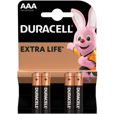 Батарейка AАA/LR03, Лужна, Duracell MN2400, BL (4шт.)
