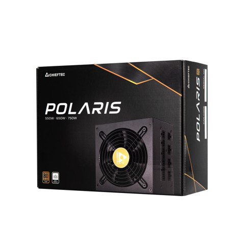 БЖ 650W Chieftec POLARIS PPS-650FC, 120 mm, 80+ GOLD, Cable management, retail