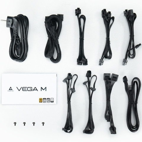 БЖ 1000W Chieftec VEGA M PPG-1000-C ATX 3.1 135mm, 80+ Gold, Fully modular, Retail