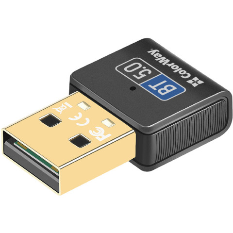 Адаптер Bluetooth v5.0 USB, чорний Colorway
