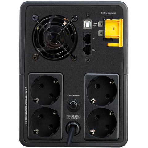 ДБЖ APC Back UPS 2200VA/1200W, USB, 4xSchuko, (BX2200MI-GR)