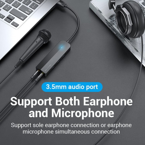 Хаб USB 3.0 -> 3хUSB 3.0/2хTRS Audio/USB Micro 1.0 м. Vention