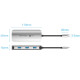 Док-станція USB3.1 Type-C -> HDMI 60Hz/USB 3.0x3/PD 100W 5-in-1 Vention