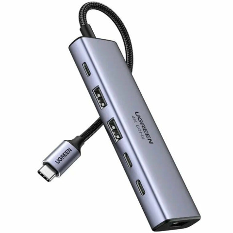 Док-станція USB3.2 Type-C -> HDMI 4K60Hz/2хUSB 3.0/2xUSB-C PD 100 Вт CM511 Ugreen
