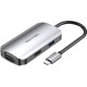 Док-станція USB3.1 Type-C -> HDMI/VGA/USB 3.0/PD 100W Hub 4-in-1 Vention