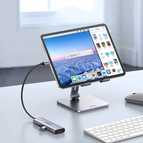 Док-станція USB3.1 Type-C -> HDMI 4K60Hz/3xUSB-А 3.0/Type-C/PD 100W 5-in-1 CM511 Ugreen