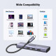 Док-станція USB3.1 Type-C -> HDMI 4K60Hz/3xUSB-А 3.0/Type-C/PD 100W 5-in-1 CM511 Ugreen