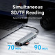 Док-станція USB3.2 Type-C -> HDMI 60Hz/USB 3.0x2/RJ45/SD/TF/3.5mm/PD 100W Hub 9-in-1 Vention