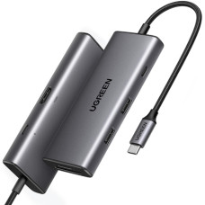 Док-станція USB3.1 Type-C -> HDMI 4K30Hz/USB 3.0x2/Type-C/SD/TF/ PD 100W CM498 7 in 1 Ugreen
