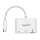 Док-станція USB3.1 Type-C -> HDMI/USB 3.0/PD 60W 4-in-1 White Manhattan