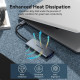 Док-станція USB3.0 Type-C -> HDMI 4K30Hz/TF/3xUSB-A 3.0, 0.15м 6-in-1 Vention