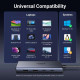 Док-станція USB3.2 Type-C -> HDMIx2 4K60Гц/2xUSB-A 3.2/2xUSB-C 3.2 10Гбіт/с/ PD 100Вт,сірий CM498
