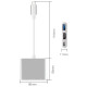 Док-станція USB3.1 Type-C -> HDMI/USB3.0/Type-C (F), кабель 0.1м, OEM