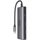 Док-станція USB3.1 Type-C -> HDMIx2 60Hz(8k30Hz)/USB3.0x2/Type-C/PD 100W CM498 6in1 Ugreen