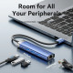 Хаб USB 3.0 -> 3xUSB 3.0/RJ45/USB-C Hub Blue Aluminum Alloy 5-in-1 Vention