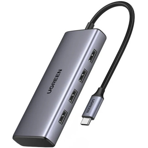 Док-станція USB3.0 Type-C -> HDMIx2/1хUSB-A 3.0/3хUSB-A 2.0/ PD MST CM498 Ugreen