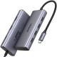 Док-станція USB3.0 Type-C -> HDMIx2/1хUSB-A 3.0/3хUSB-A 2.0/ PD MST CM498 Ugreen