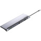 Док-станція USB3.1 Type-C -> HDMI/VGA/USB3.0x3/RJ45/SD/TF/TRRS 3.5mm/PD 100W Vention 11in1