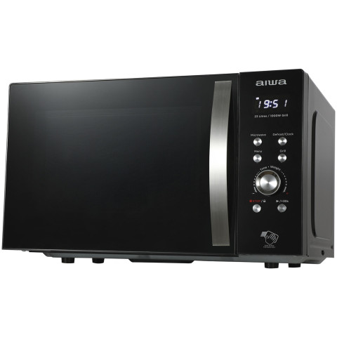 Мікрохвильова піч AIWA NAMICOOK CRYSTAL23 MW-230DG/BK 23л/ 800Вт/ гриль/ Child LOCK//чорна