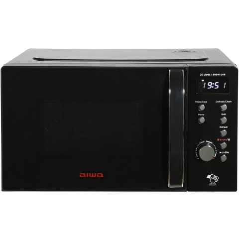 Мікрохвильова піч AIWA NAMICOOK CRYSTAL20 MW-202DG BK 20л/ 700Вт/ гриль/ Child LOCK/чорна