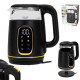 Електрочайник Adler AD 1305 black gold 1850-2200Вт/ 1.7л/ скло/ встановлення температури/