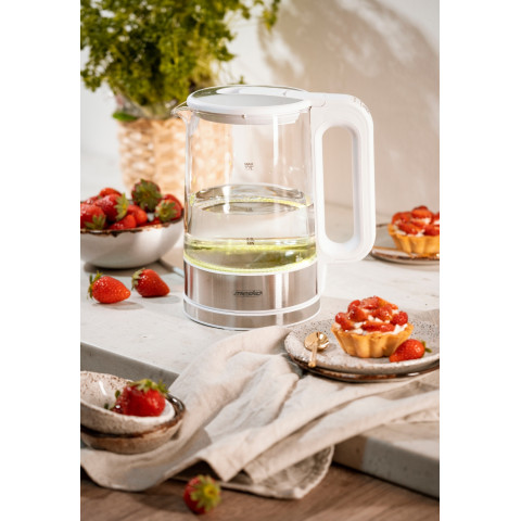 Електрочайник Mesko MS 1301 white 1850-2200Вт/ 1.7л/ скло/ встановлення температури
