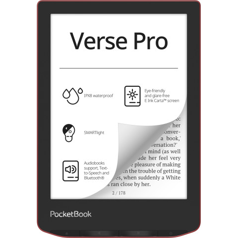 Електронна книжка PocketBook Verse Pro (PB634) Passion Red