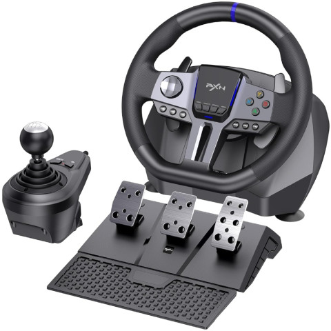 Кермо і педалі, коробка передач PXN V9 GEN2 Bundle for PS4/XBOX/Xbox Series X|S/PC