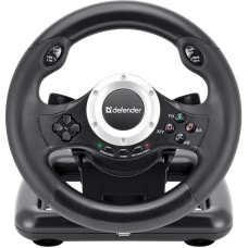 Ігрове кермо Defender Turbo Pro for PC/PS3/PS4/Xbox, 10кн., USB