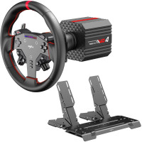 Кермо і педалі PXN VD4 Bundle for PC, 12кн., подв. педалі, кермо WAS 280мм
