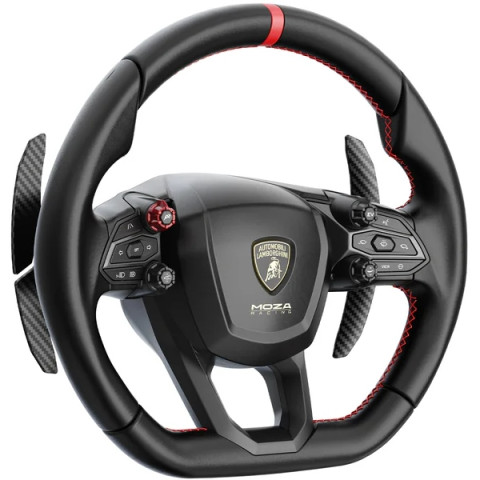 Кермо MOZA Racing Lamborghini Revuelto for PC, 34см, 26кн., RGB